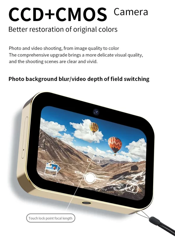 D6 3-Lens Touch Screen Pocket Camcorder
