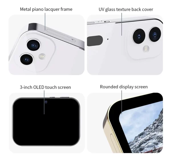 D6 3-Lens Touch Screen Pocket Camcorder